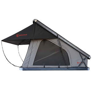 Frontpage: （Pre-sale）KIWIKINGS Aluminum Triangle K6-A138T hard shell roof top tent Grey