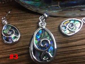 Paua Shell Set Come With Beautiful Gift Box #3