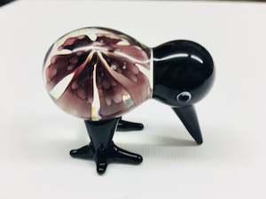 Handmade glass kiwi