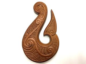 Beautiful Wood Carving Hook Wall Hanging