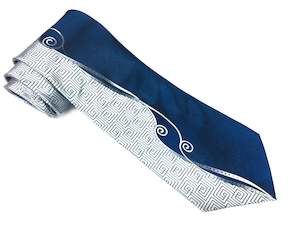 Clothing Fashion: New Zealand Koru Tie Navy