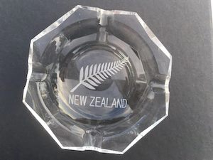 Handmade Glass: NZ Fern Glass Ashtray