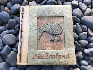 Large Handmade Leaf Photo Album Kiwi A