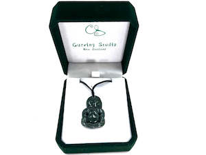 Greenstone Hei Tiki: Greenstone Hei Tiki Pendant – 30mm, Symbol of Fertility & Good Luck, Luxury Gift Box Included