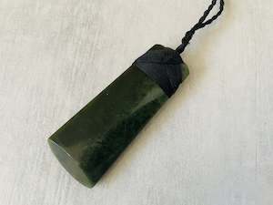 Lashed Greenstone Nephrite Jade Maori Toki X-Large 90mm