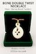 Bone Carving Double Twist Necklace – Maori Eternal Bond Pendant