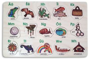 Te Arapu Maori/Maori Alphabet puzzle