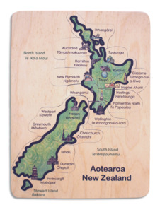 New Zealand Te Reo City Map puzzle