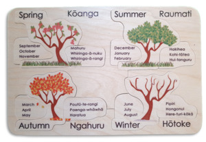 Te Reo Puzzles: Nga Wahanga o te Tau/Seasons of the Year puzzle