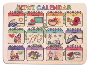 English: Kiwi Calendar puzzle