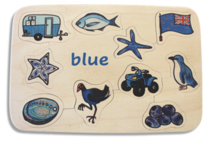 Aotearoa New Zealand: Kiwi Colours Blue puzzle