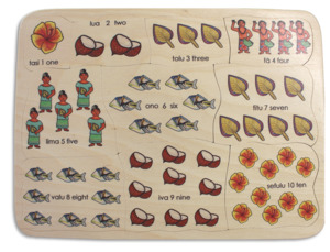 Samoan Puzzles: Count to Ten Samoan puzzle