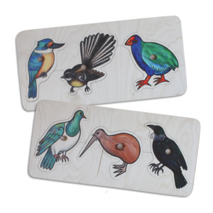 Native Wildlife: Giant Native Birds Knob Puzzle