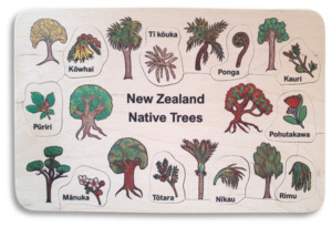 Nz Natural World: NZ Native Trees puzzle