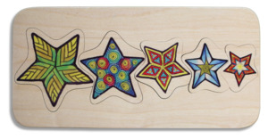 Five Colourful Stars puzzle