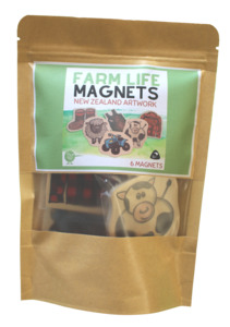 Wooden Magnets: Farm Life Magnets Set