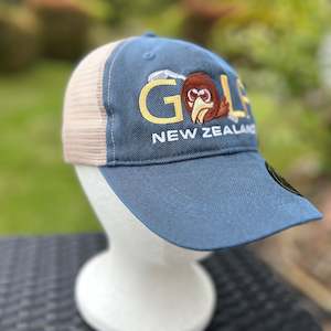 Headwear: KiwiMoji Golf Vintage Snap Back Cap