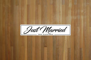 Replica Number Plates: Just Married Custom Euro Number Plate