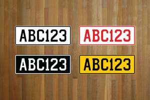 Decorative NZ Style Number Plate
