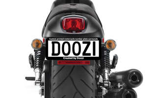 Number Plate Surrounds: Create your own custom motorcycle number plate surrounds