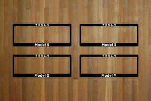 Tesla Number Plate Surrounds