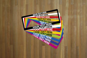 Create your own custom number plate surrounds