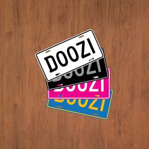 Decorative USA Style Number Plate