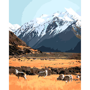 New Zealand Landscapes: High Country Merinos