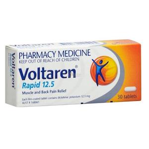 Products: Voltaren Rapid 12.5mg Tablets 30 Pack LIMIT 1