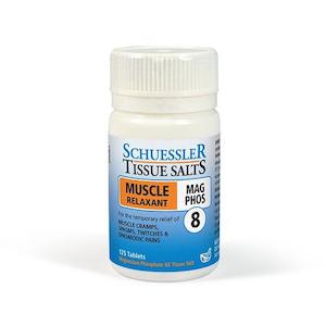 Products: Schuessler Tissue Salts Mag Phos Muscle Relaxant 125 Tablets