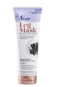 Body Moisturisers Creams: Nair Charcoal Leg Mask Brighten & Smooth 227g