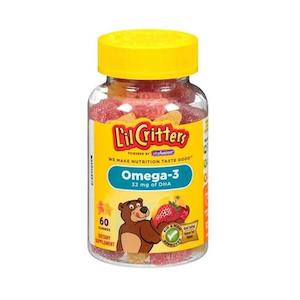 L'il Critters Omega-3 DHA 60 Gummies
