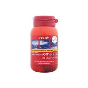 Eye Health: Pro-life Omega 3 Reflux Free 100 Soft Gel Capsules