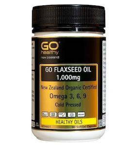 Eye Health: GO Healthy GO Flaxseed Oil 1,000mg Capsules 90
