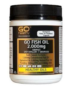 Eye Health: GO Healthy GO Fish Oil 2000mg ODOURLESS Capsules 230