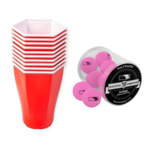 Products: Red Cups 50pk Kiwipong Suppliers NZ