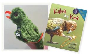 Packs: ‘KAHA THE KEA’ BOOK & PUPPET: Book & free ‘Kaha the Kea’ song download by Craig Smith of ‘Wonky Donkey’ fame. Kea Hand Puppet by Erin Devlin.