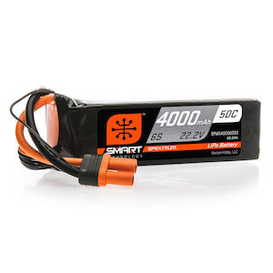 Spektrum 4000mAh 6S 22.2V 50C Smart LiPo Battery. IC5 - KiwiQuads
