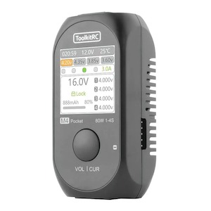 Products: ToolKitRC M4 Pocket 1-4S 80W DC Portable Charger - KiwiQuads