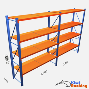 Products: 300kg Shelving 2.5 x 2 x .6 – Full Bay
