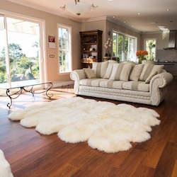 Sheepskin Rugs: Classic Sheepskin Rugs: 10 Pelt Natural Shape