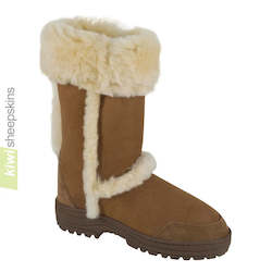 Sheepskin Boots: Spilled Wool Tall Ultimate Sheepskin Boot