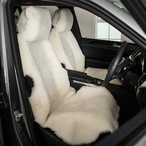Sheepskin Car Seat Covers & Accessories: Short Wool Sheepskin Seat Cover for Cars