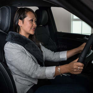 Sheepskin Car Seat Covers Accessories: Sheepskin Seat Belt Cover