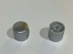 Dishwasher Parts: Knob Parmco Dishwasher Power Button Silver PD6
