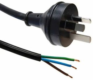 Power Cords: Cordset Altona 10 Amp 3 Pin Plug with 2 Metre Lead
