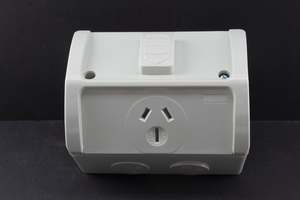 Etech: Power Point Etech Single 15 Amp Weatherproof IP53