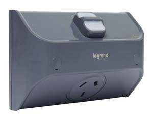 Hager: Legrand Single Exterior PP Shallow Mount 10A