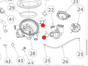 Washing Machine Drain Pumps: O Ring Haier Washing Machine Drain Pump