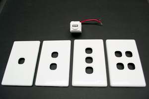 Sockets HEM USB 5VDC 2.4 Amp 1-4 Gang